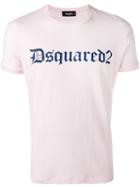 Dsquared2 - Gothic Print T-shirt - Men - Cotton - Xxl, Pink/purple, Cotton