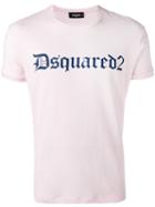 Dsquared2 - Gothic Print T-shirt - Men - Cotton - Xxl, Pink/purple, Cotton