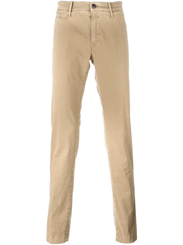 Jacob Cohen Classic Chinos, Men's, Size: 33/34, Beige, Cotton/spandex/elastane