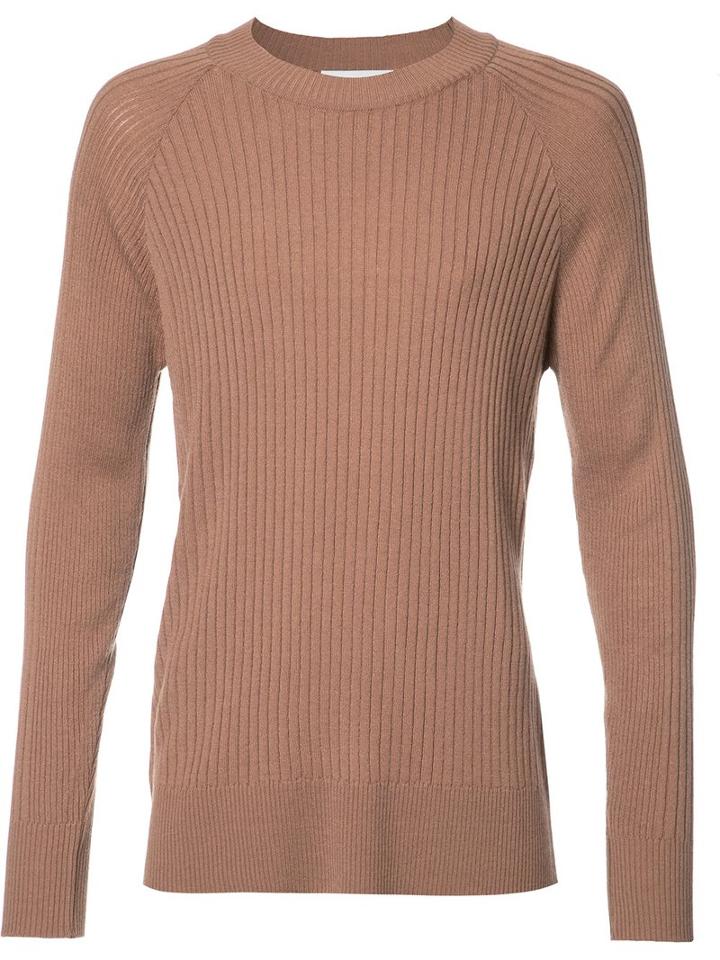 Keum Ribbed Jumper, Men's, Size: Small, Brown, Acrylic/polyamide/angora