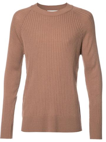 Keum Ribbed Jumper, Men's, Size: Small, Brown, Acrylic/polyamide/angora