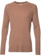 Keum Ribbed Jumper, Men's, Size: Small, Brown, Acrylic/polyamide/angora