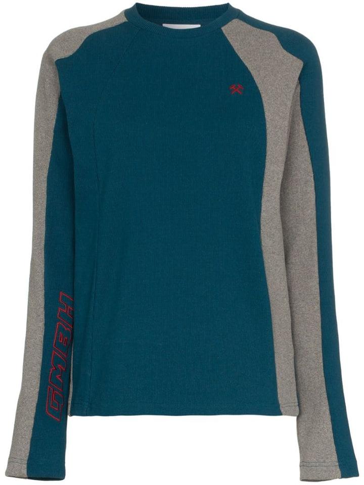 Gmbh X Browns Europa High Neck Ribbed T-shirt - Blue