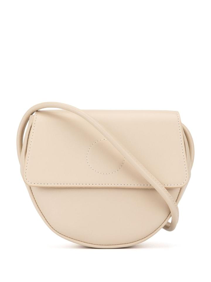 Modern Weaving Stitch Detail Crossbody Bag - White