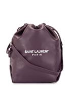 Saint Laurent Teddy Bucket Bag - Purple