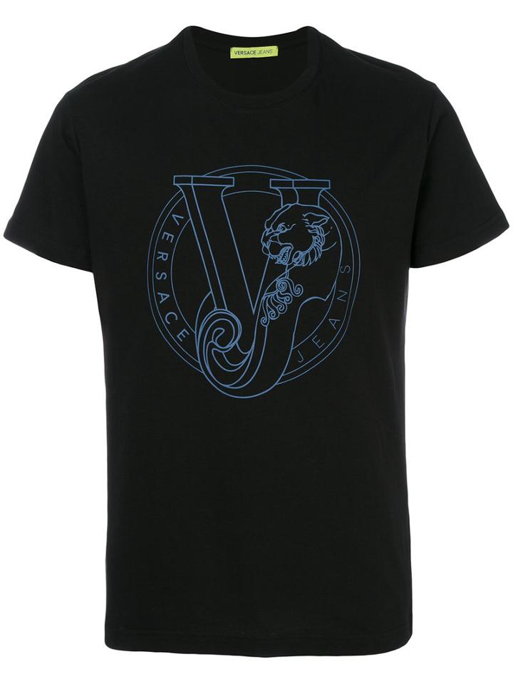 Versace Jeans - Logo Print T-shirt - Men - Cotton - S, Black, Cotton