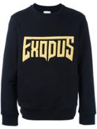 Palm Angels 'exodus' Embossed Sweatshirt - Black