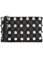 Alexander Wang - Caged Pouch Clutch Bag - Women - Calf Leather/metal - One Size, Black, Calf Leather/metal