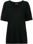 The Upside Scoop-neck Logo T-shirt - Black