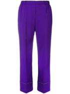 Nº21 Cropped Trousers - Purple