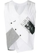 Kansai Yamamoto Pre-owned 1980's Crossed Vest - White