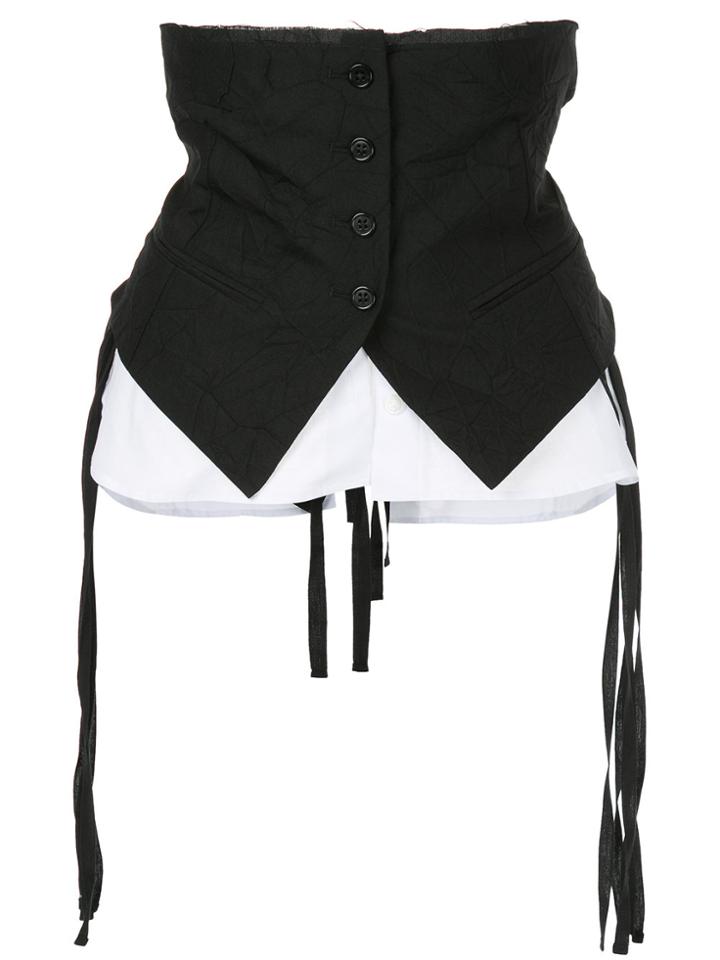 Ann Demeulemeester Layer Waist Belt - Black