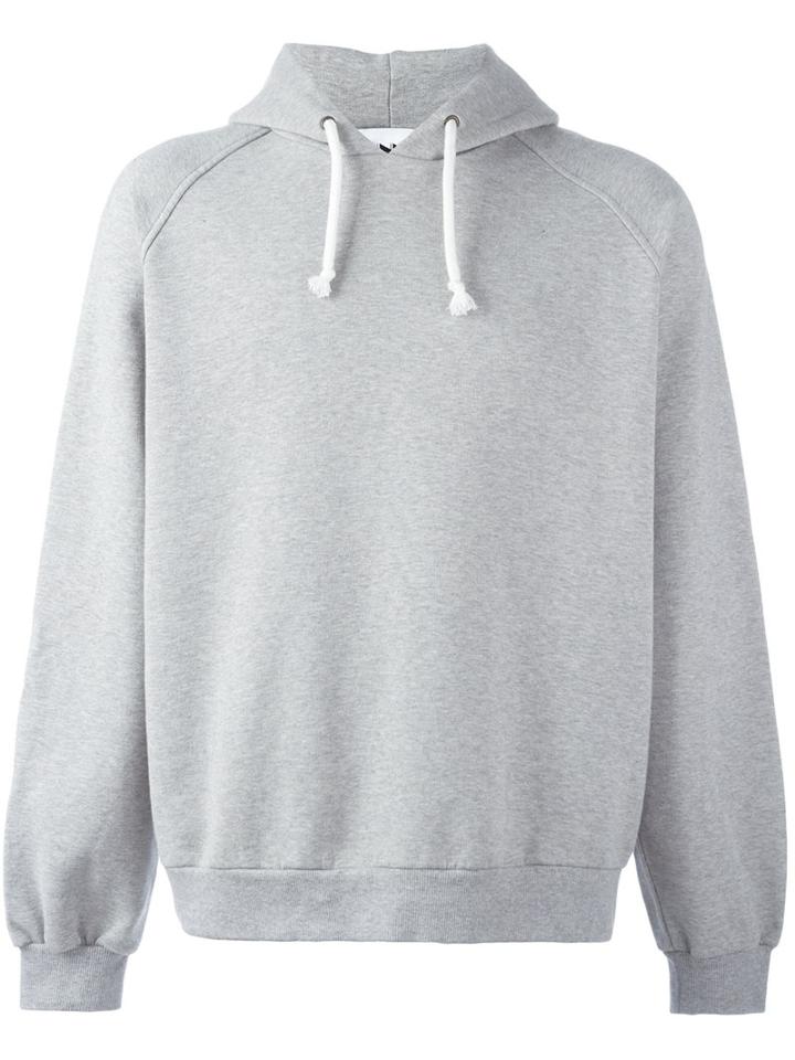 Sunnei Plain Hoodie, Men's, Size: Large, Grey, Cotton