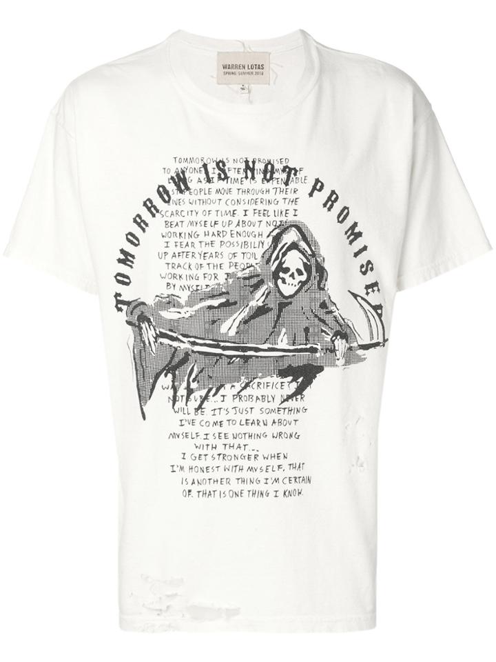Warren Lotas Graphic Print T-shirt - Nude & Neutrals