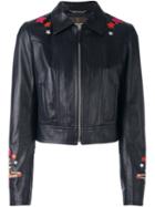 Roberto Cavalli Circus Patch Leather Jacket