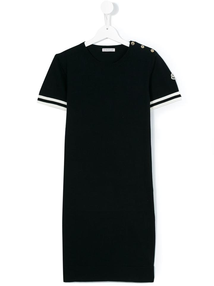 Moncler Kids - Teen Short-sleeved Dress - Kids - Cotton - 14 Yrs, Blue
