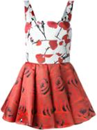 Philipp Plein 'shot Gun' Dress, Women's, Size: Medium, Red, Polyamide/silk/acetate/viscose