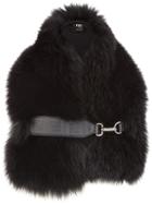 Fendi Fox Fur Scarf - Black