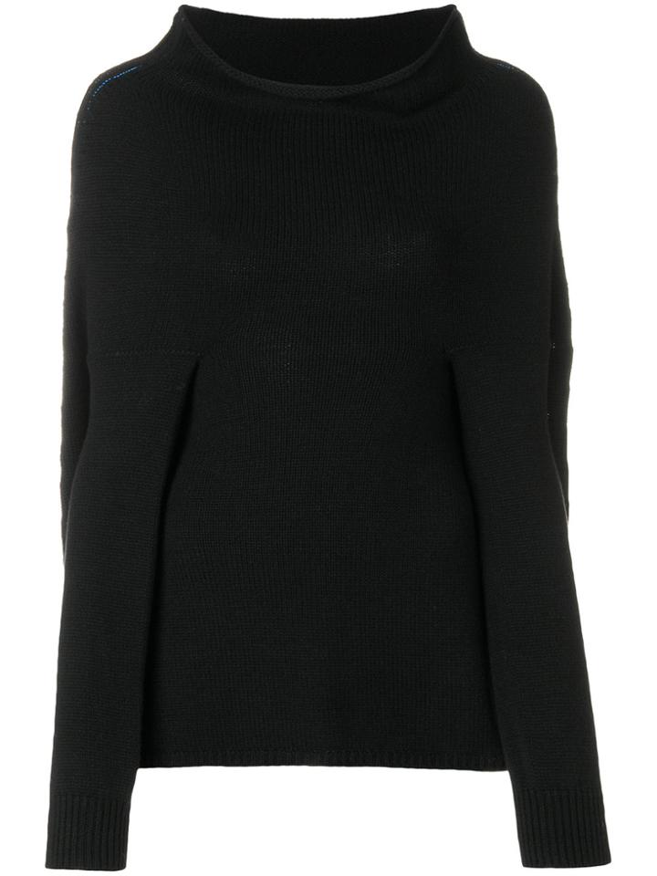 Marni Funnel Neck Sweater - Black