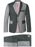 Thom Browne Fun Mix Shadow Stripe Suit - Grey