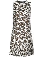 Oscar De La Renta Textured Shift Dress - Neutrals