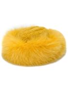 Borsalino Fur Trim Hat - Yellow & Orange
