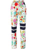 Moschino Vintage Floral Print High Waist Jeans