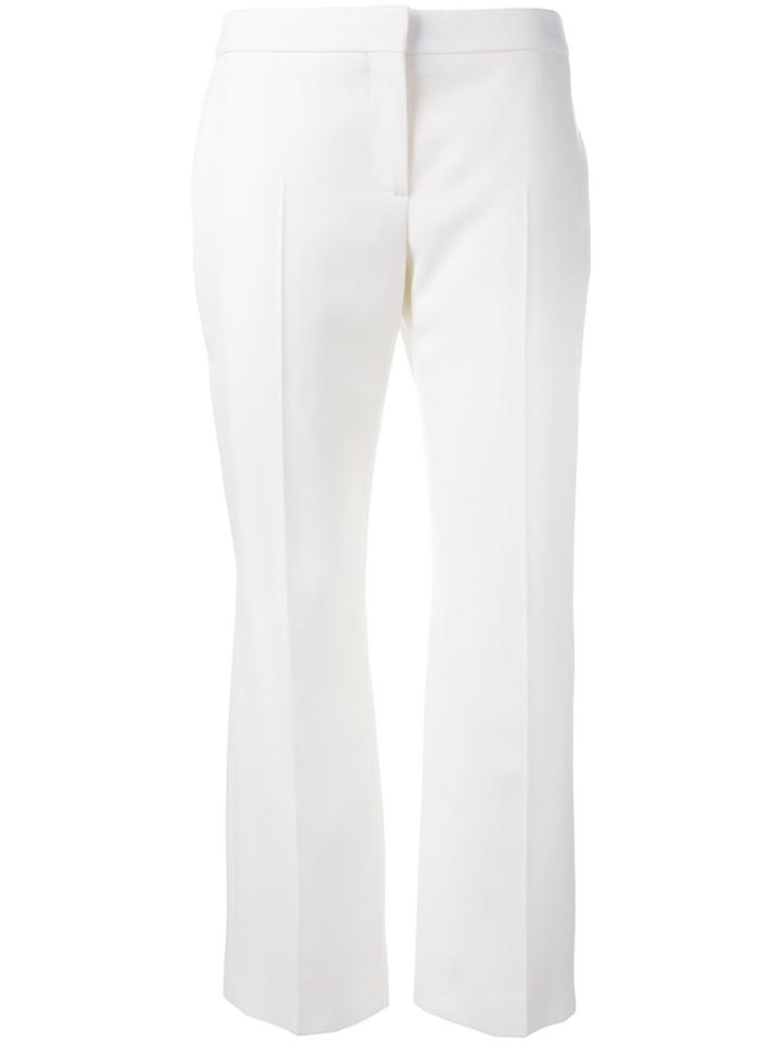 Alexander Mcqueen Straight Tailored Trousers - White