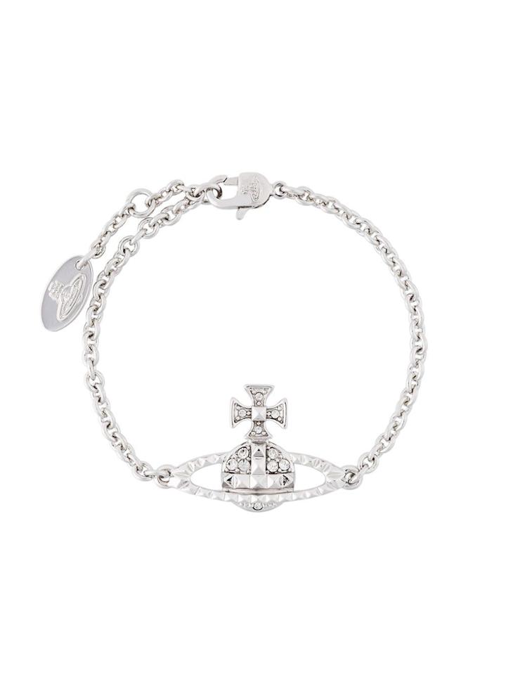 Vivienne Westwood Red Label 'orb' Crystal Bracelet - Metallic
