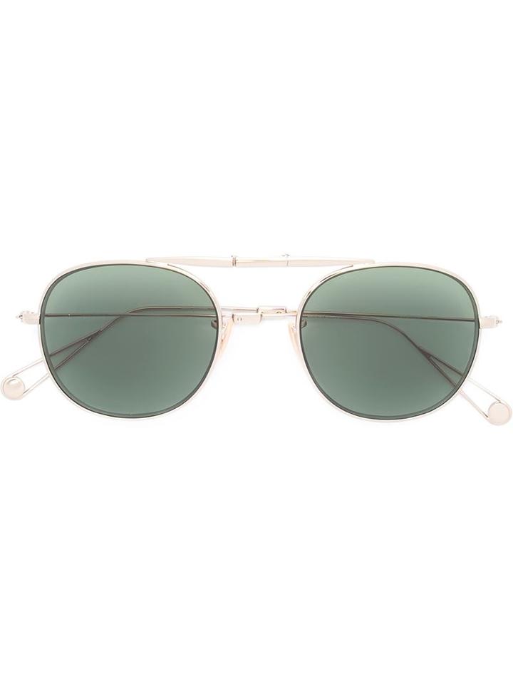 Garrett Leight Van Buren Sunglasses, Adult Unisex, Grey, Metal