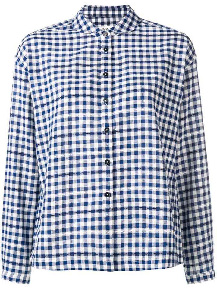 Ymc Checked Shirt - Blue