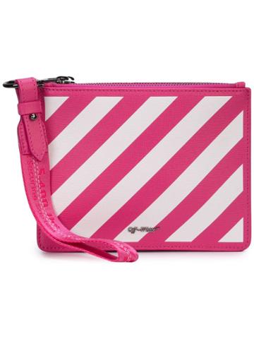Off-white Diag Double Clutch - Pink