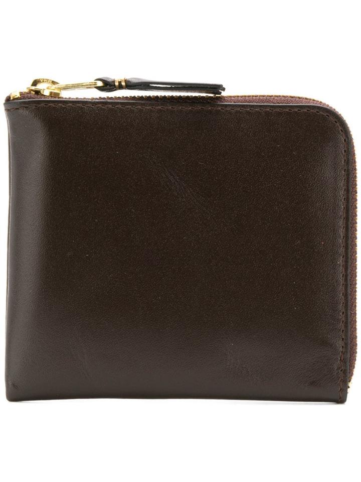 Comme Des Garçons Homme Zip Around Wallet - Brown