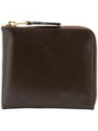 Comme Des Garçons Homme Zip Around Wallet - Brown