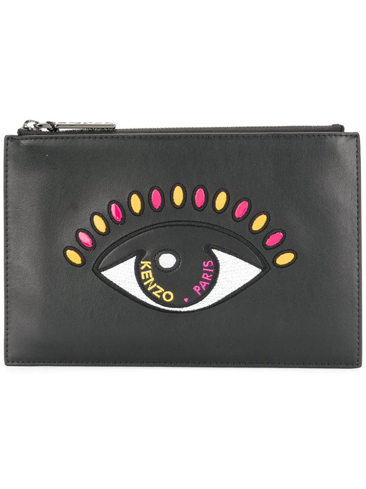 Kenzo Eye Clutch - Black
