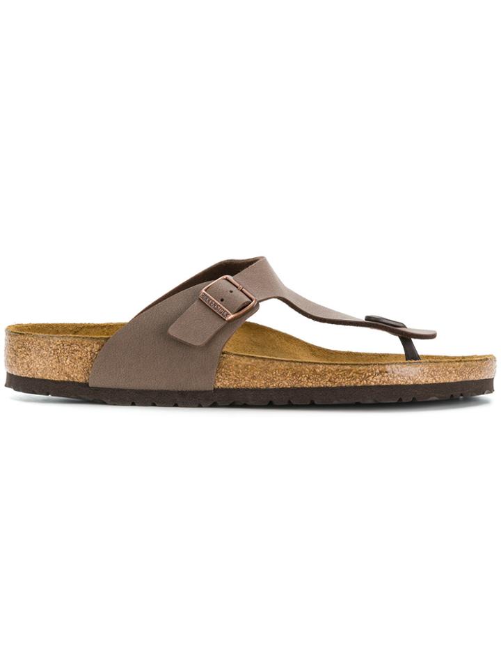 Birkenstock Buckle Detail Sandals - Brown