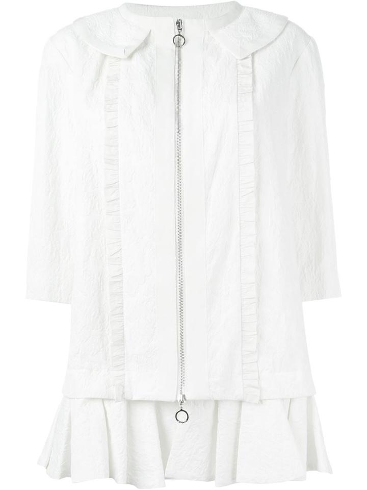 Moncler Layered Floral Jacquard Jacket