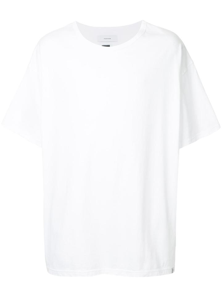Facetasm Striped Patch T-shirt - White