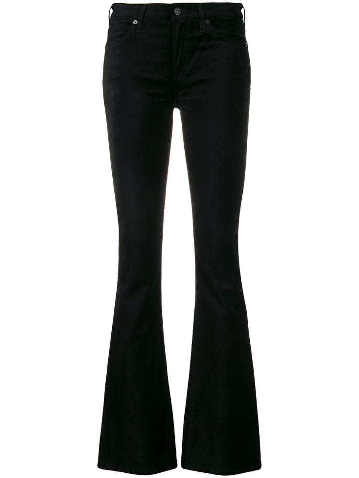 Citizens Of Humanity Textured Flared Trousers - Black
