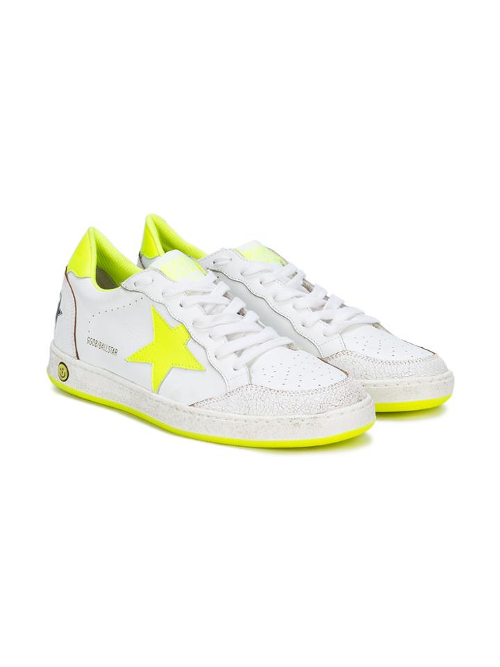 Golden Goose Deluxe Brand Kids Ball Star Sneakers - White