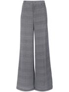 Reinaldo Lourenço Pied De Poule Wide Leg Trousers - Black