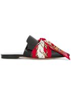 Maison Margiela Scarf Wrapped Mules - Black