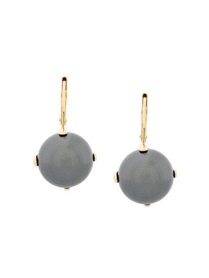 Wouters & Hendrix Curiosities Black Pearl Earrings - Metallic