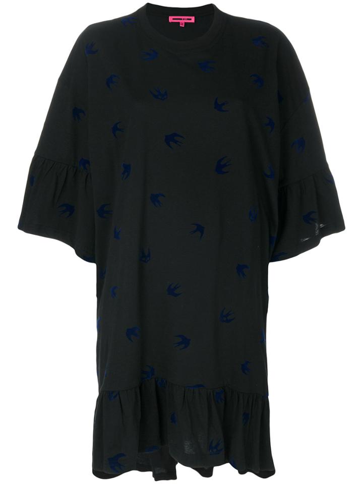 Mcq Alexander Mcqueen Swallow Dress - Black