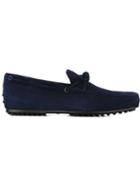 Tod S Suede Loafers, Men's, Size: 10, Blue, Chamois Leather/leather