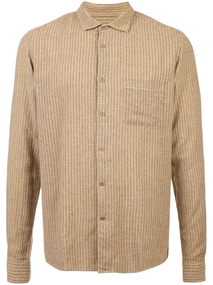 Ymc Striped Shirt - Yellow & Orange