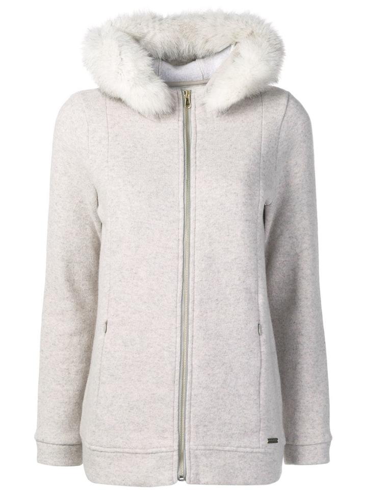 Woolrich Zipped-up Coat - Grey
