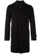 Herno Concealed Fastening Coat, Men's, Size: 48, Black, Cashmere/cupro