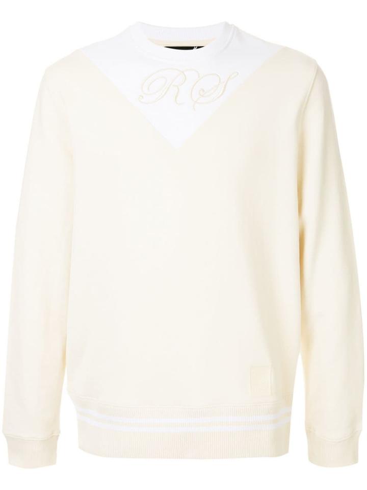 Raf Simons X Fred Perry Off White Sweater - Yellow