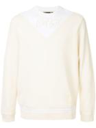 Raf Simons X Fred Perry Off White Sweater - Yellow